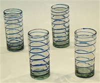 Handmade Mexican Glassware - Highball Glasses