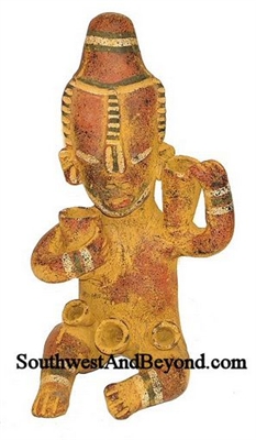 20078-09 Pre-Columbian Clay Mayan Idol