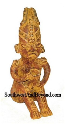 20079-02 Pre-Columbian Mayan Clay Idol