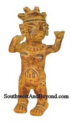20079-09 Pre-Columbian Mayan Clay Idol