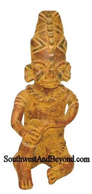 20079-12 Pre-Columbian Mayan Clay Idol