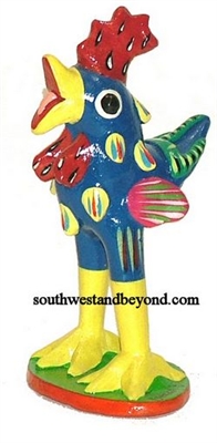 44431-01 Hand Painted Clay Rooster â€“ Mini