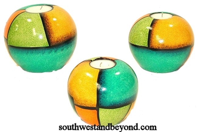 500-08A Mexican Clay Candles - 3 pc set