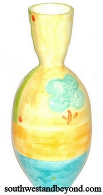 77010-05 Colorful Curved Top Vase - Large