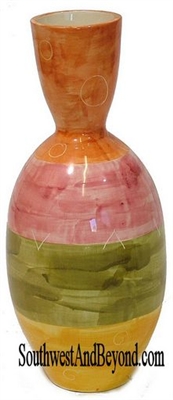 77010-A 02 Colorful Curved Top Vase â€“ Small