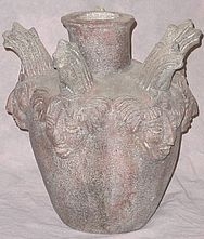 80054 Pre-Columbian Vase - 5 Heads