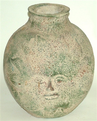 Sun Face Rounded Vase