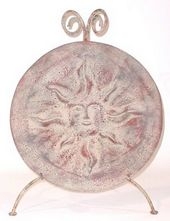 80246 Clay Iron Sun-Face Plate Stand