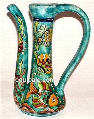 80326-F Talavera Italian Vase Fish Design