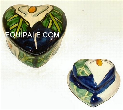 80342,43-D Heart Shaped Set Callalily Design