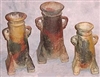 Clay 3pc Pottery Set - Loop Arm Design Vase Set