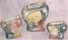 Clay 3pc Pottery Set - Kokopelli Vase Set