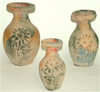 Clay 3pc Pottery Set - Vase Set