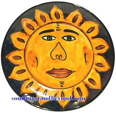 80503-G5 Talavera 12" Wall Plate Sun Design