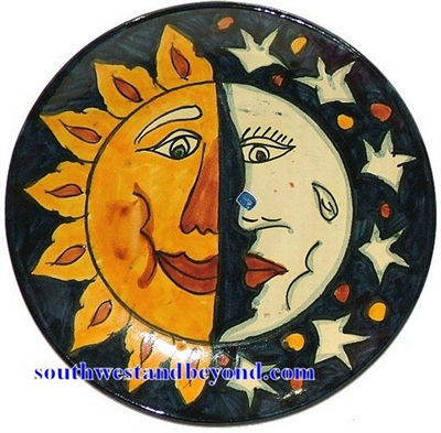 80504-B3  Talavera 11" Wall Plate Eclipse Design