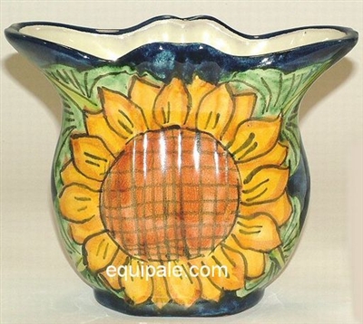 80517-E Talavera Flower Vase Sunflower Design