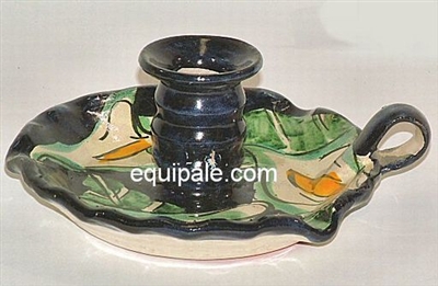 80535-D Candle Holder Plate Callalily Design