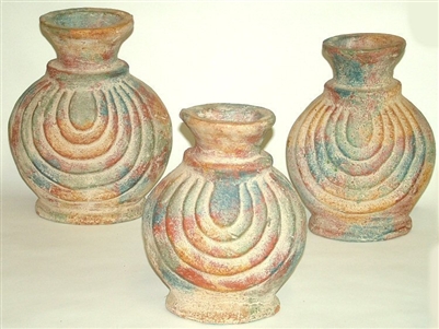 80592 Clay 3 Piece Mexican Pottery Sets