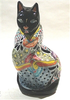 80599-01  Talavera "Fancy" Cat Statue