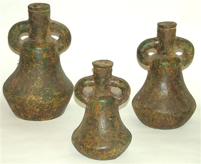 80623 Clay 3pc Pot Vase Set