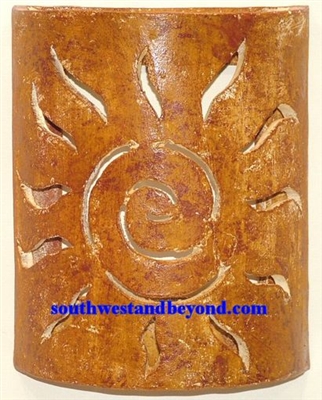 80656-A Rustic Clay Sconce Light Cover