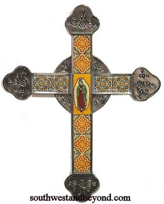 80687-A05 Cross - Talavera Tiled Wall Cross