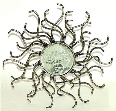 01-939 Iron Glass Medusa Candle Holder Iron and Metal Art Work