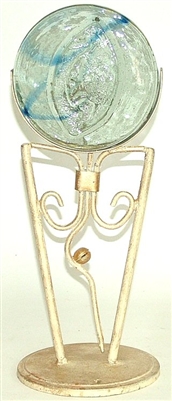 01-951-KA Kokopelli Candle Holder Iron and Glass Art Work- Gold Color