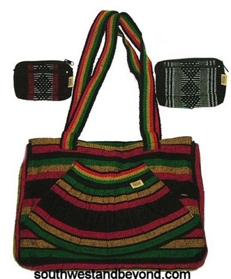 This bag is conventional and stylish. The Vibrant colors on each purse will match with any outfit making it a fun accessory. A Perfect over the shoulder hand woven Mexican handbag makes this purse a keeper!