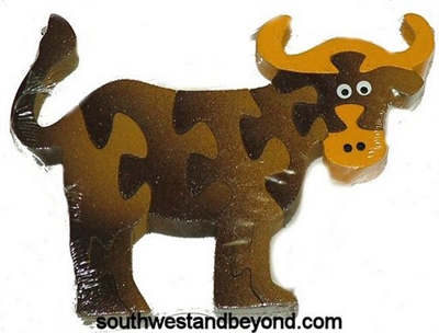 PZ-A-201 Bull Wooden Puzzle - Bull