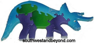 PZ-D-207 Triceratops Dino Wooden Puzzle â€“ Triceratops