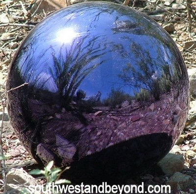 043-D Glass Gazing Ball 10 inch Grape Garden Globe Sphere