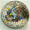 Pebbled confetti garden home glass sphere