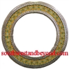 Mexican round tin framed mirror with talavera tiles - silver