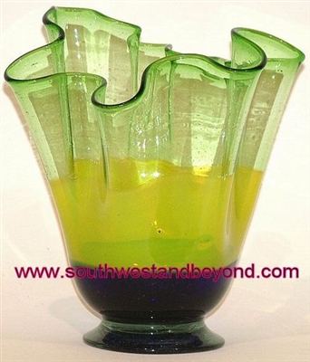 Mexican Art Glass Vase
