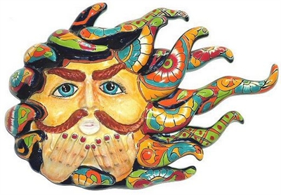 Talavera Medusa Sun Wall Decor Art
