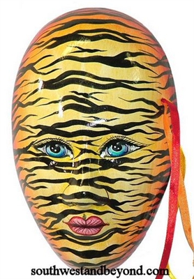 Exotic Clay Mask Wall Decor Art
