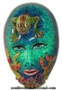 Exotic Clay Mask Wall Decor Art