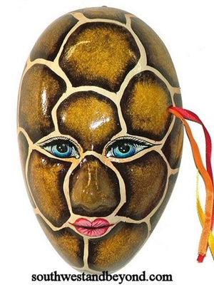 Exotic Clay Mask Wall Decor Art