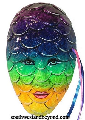 Exotic Clay Mask Wall Decor Art