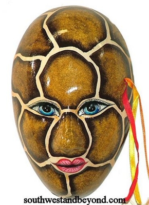 Exotic Clay Mask Wall Decor Art