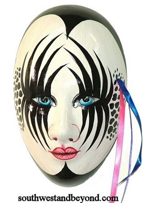Exotic Clay Mask Wall Decor Art