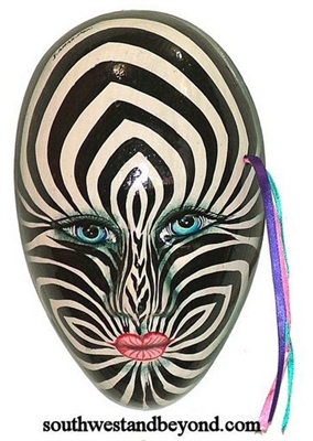 Exotic Clay Mask Wall Decor Art
