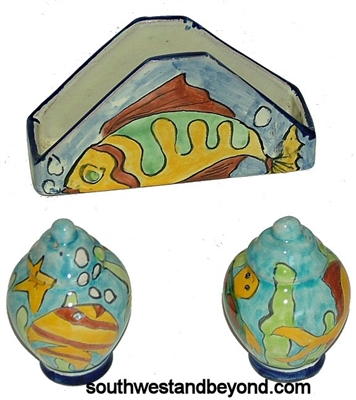 Mexican Talavera Pottery Accessories hand made hand painted