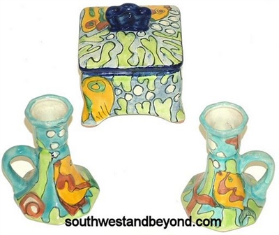 Mexican Talavera Pottery Accessories hand made hand painted