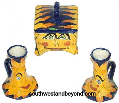 Mexican Talavera Pottery Accessories hand made hand painted