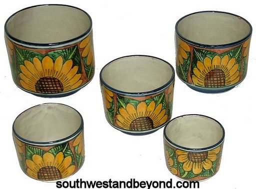 Talavera Handmade Mexican Pottery Japanese Square Planter Pot Indoor Outdoor Home Decor