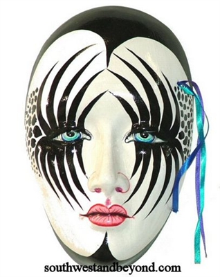 Exotic Clay Mask Wall Decor Art