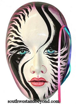 Exotic Clay Mask Wall Decor Art