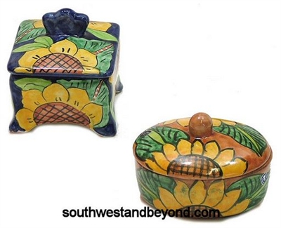 Mexican Talavera Pottery Accessories hand made hand painted